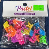 Pastel Collection- Mini Butterfly Claw Cips