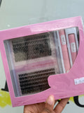 Pink Cluster Lashes DIY Kit