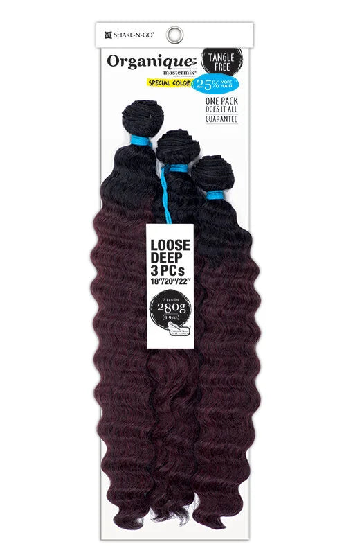 Shake N Go Organique Loose Deep 3pc - 18/20/22