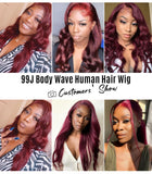 Her Hair Burgundy/99J 13x4 Frontal Wig