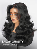 Her Hair Glueless 6x8 Layered Wig- Human Hair