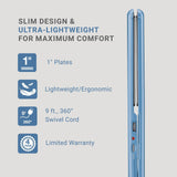 BabylissPRO Nano Titanium 1" Ultra Thin Flat Iron