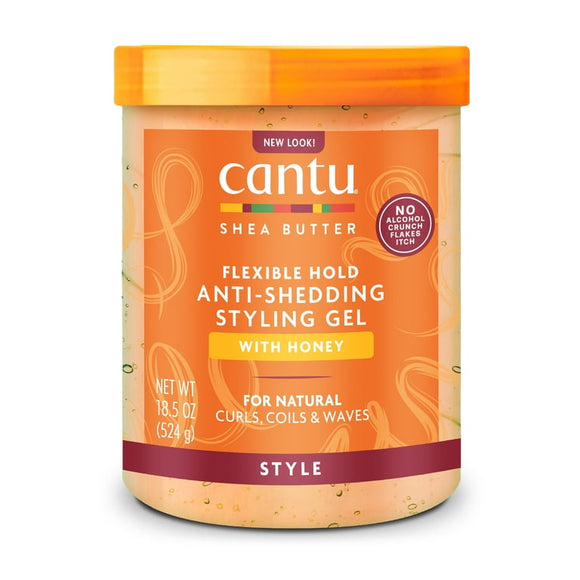 Cantu Flexible Hold Anti-Shedding Styling Gel with Honey 18.5oz