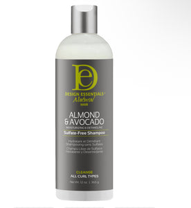 Design Essentials Almond & Avocado Moisturizing & Detangling Shampoo