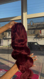 Her Hair Burgundy/99J 13x4 Frontal Wig