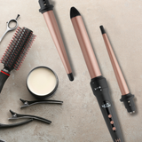 Hot & Hotter 3 in 1 Interchangeable Digital Curling Wand Set