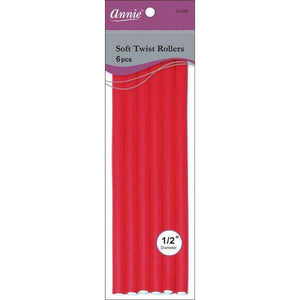 Annie Soft Twist Rollers 1/2" XL Red (6pcs)