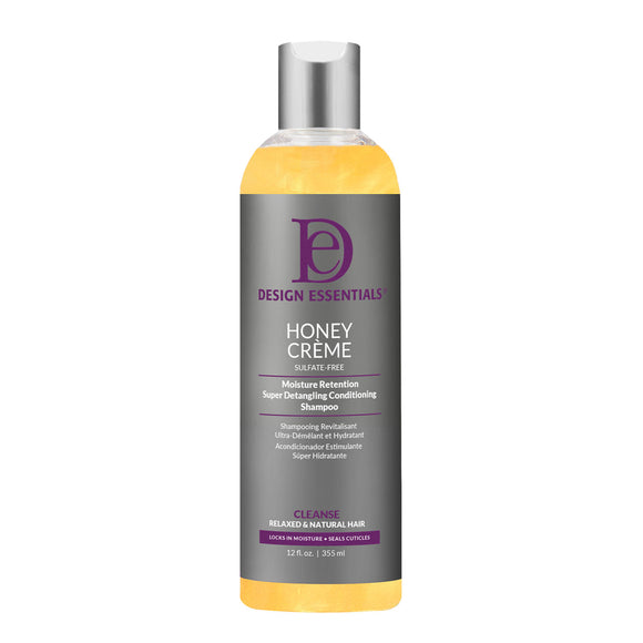 Design Essentials Honey Creme Moisture Retention Super Detangling Conditioning Shampoo 12oz