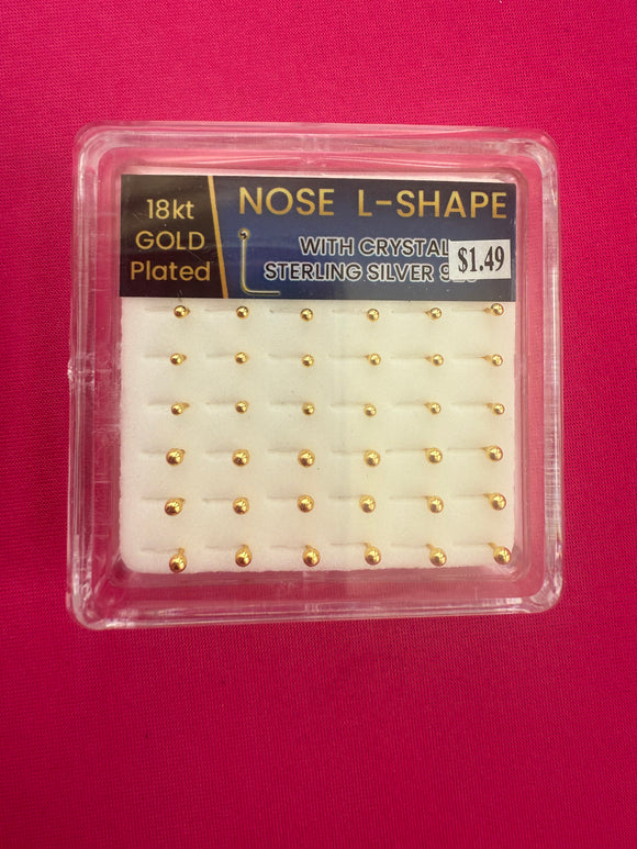 Nose Pin “L” Shape - Ball