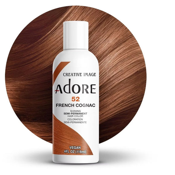 Adore Semi Permanent Hair Color -  52 French Cognac