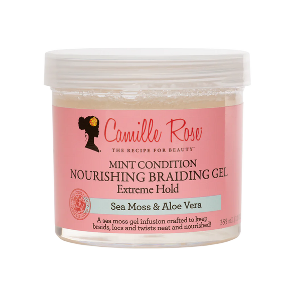 Camille Rose Mint Condition Nourishing Braiding Gel “Extreme Hold 12oz