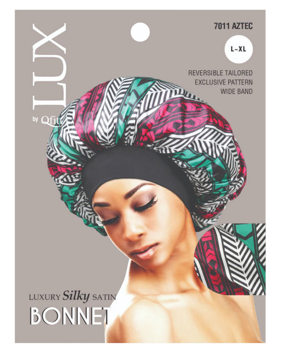 Lux by Qfitt Luxury Silky Satin Bonnet [L/XL] - Patterns