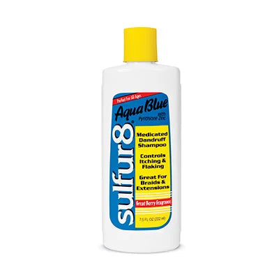 Sulfur 8 Aqua Blue Medicated Dandruff Shampoo 7.5oz