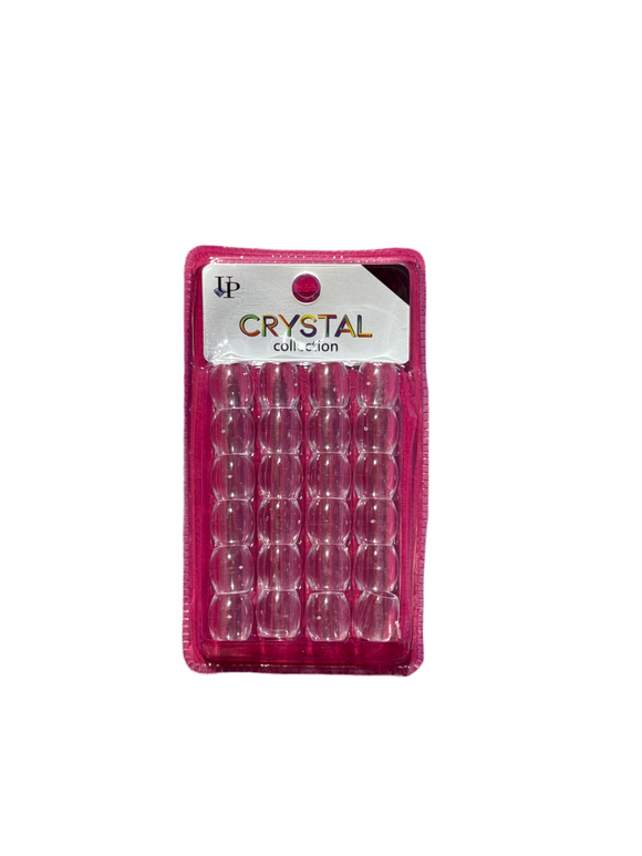 Crystal Large Clear Beads- 24pc