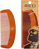 Red By Kiss Premium Wood Long Beard Comb