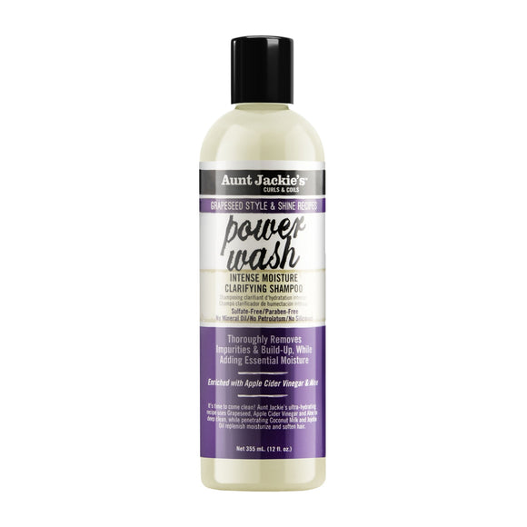 Aunt Jackies Power Wash Intense Moisture Clarifying Shampoo - 12oz