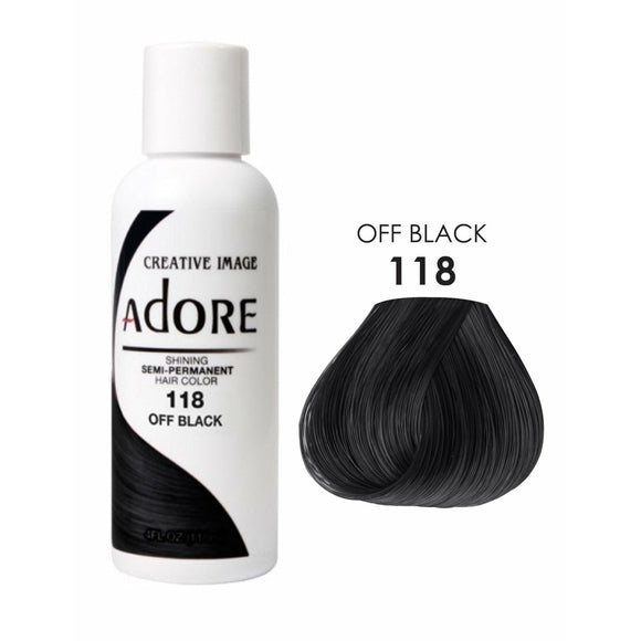 Adore Semi Permanent Hair Color -  118 Off Black