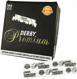 Derby Premium Single Edge Razor Blades Hanging - 100 Count