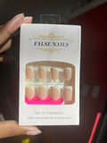 French Tips - Fake Nails 24pcs