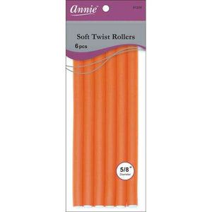 Annie Soft Twist Rollers 5/8" XL Orange (6pcs)