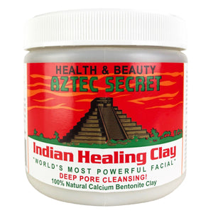 Aztec Secret Indian Healing Clay Deep Pore Cleansing Face & Body Mask, Natural Calcium Bentonite Clay 15.5oz