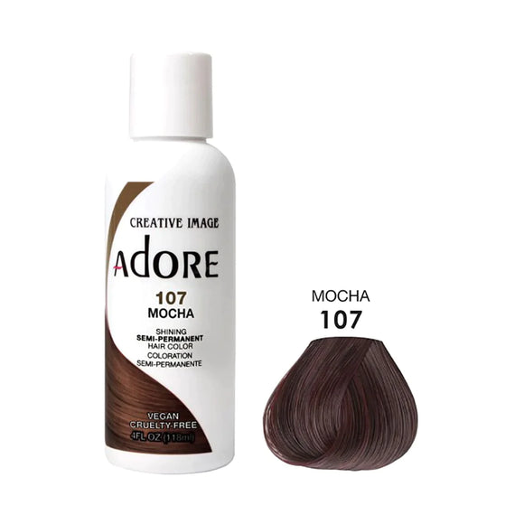 Adore Semi Permanent Hair Color -  107 Mocha