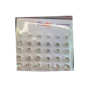 Silver Stud Earrings - 4-6-8-10-12MM