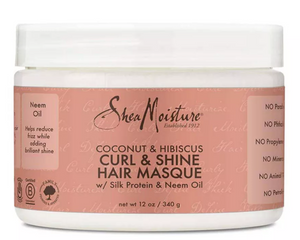 Shea Moisture Coconut & Hibiscus Curl&Shine Hair Mask 12oz