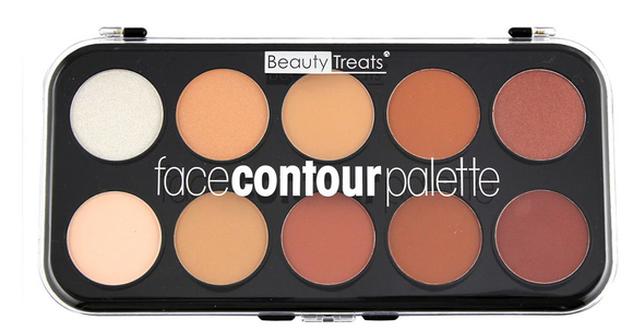 Beauty Treats Cream Face Contour Palette - 10 Shades