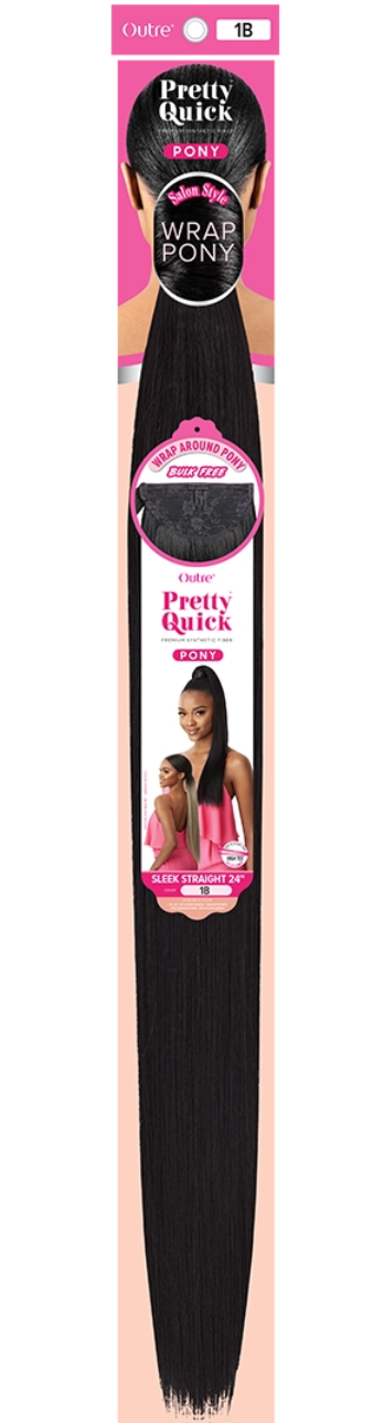 Outre Pretty Quick - Wrap Pony - Sleek Straight