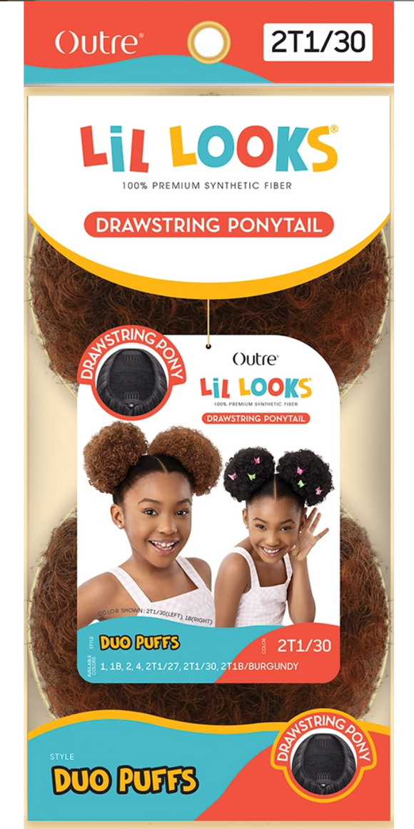 Outre Lil Looks - Drawstring Ponytail - Duo Puffs