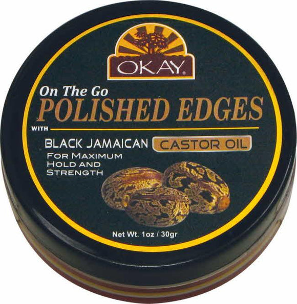 Okay Polished Edges Black Jamaican Castor Oil 1oz