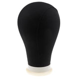 M&M Headgear Black Mannequin Canvas Head 23"