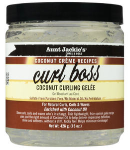 Aunt Jackie's Coconut Cream Curl Boss Curlng Gelee 15oz