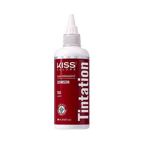 Kiss Tintation Semi-Permanent Hair Color- T553 CRIMSON