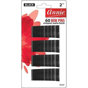 Annie Bobby Pins-Black 60Ct 2"