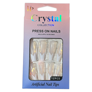 Crystal Collection Press On Nails - French