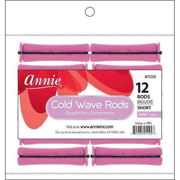 Annie Cold Wave Rods Short 12Ct Orchid