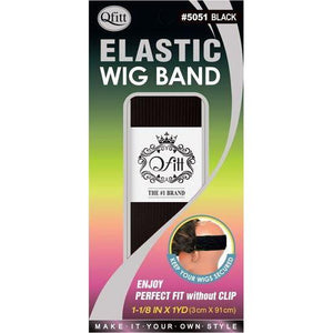 Qfitt Elastic Wig Band #5051 Black