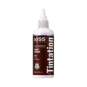 Kiss Tintation Semi-Permanent Hair Color- T871 HONEY BROWN