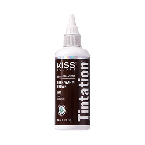 Kiss Tintation Semi-Permanent Hair Color- T880 DARK WARM BROWN