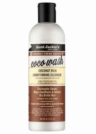 Aunt Jackie's Coconut Creme Coco Wash Cond Cleanser 12oz